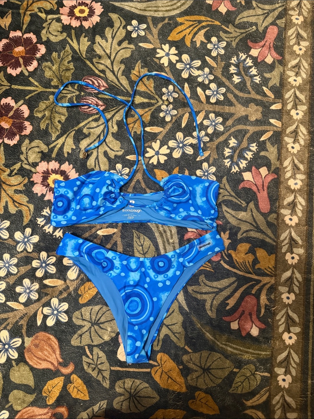 Blackbough Blue Circular Print Bikini